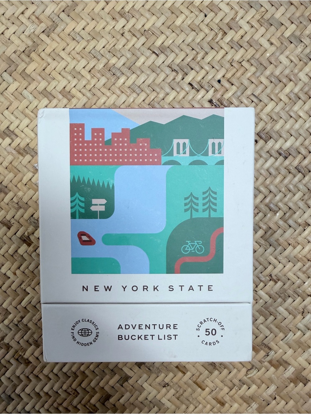 New York State Adventure Bucket List Scratch-Off Cards - Green/Blue